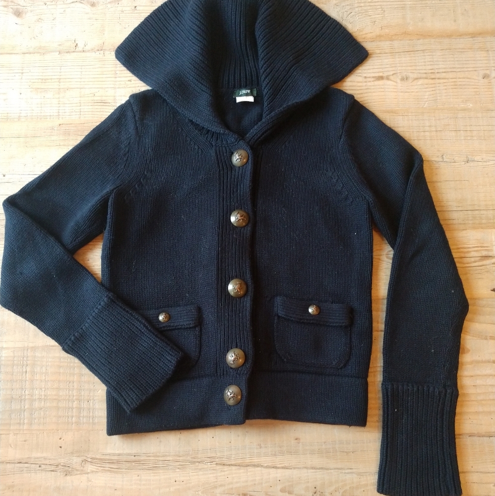 J.Crew cashmere collared sweater.